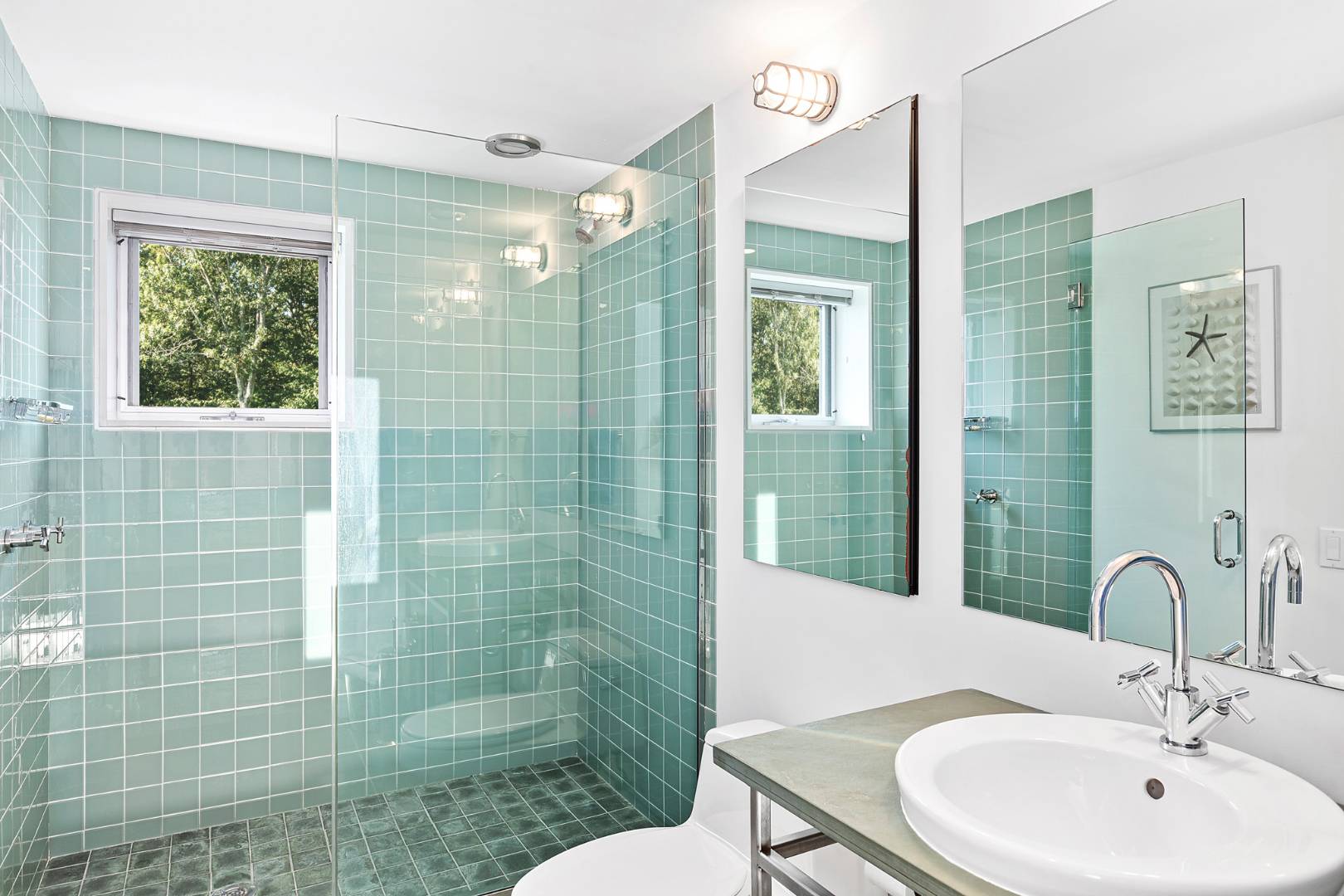Lower level guest bath