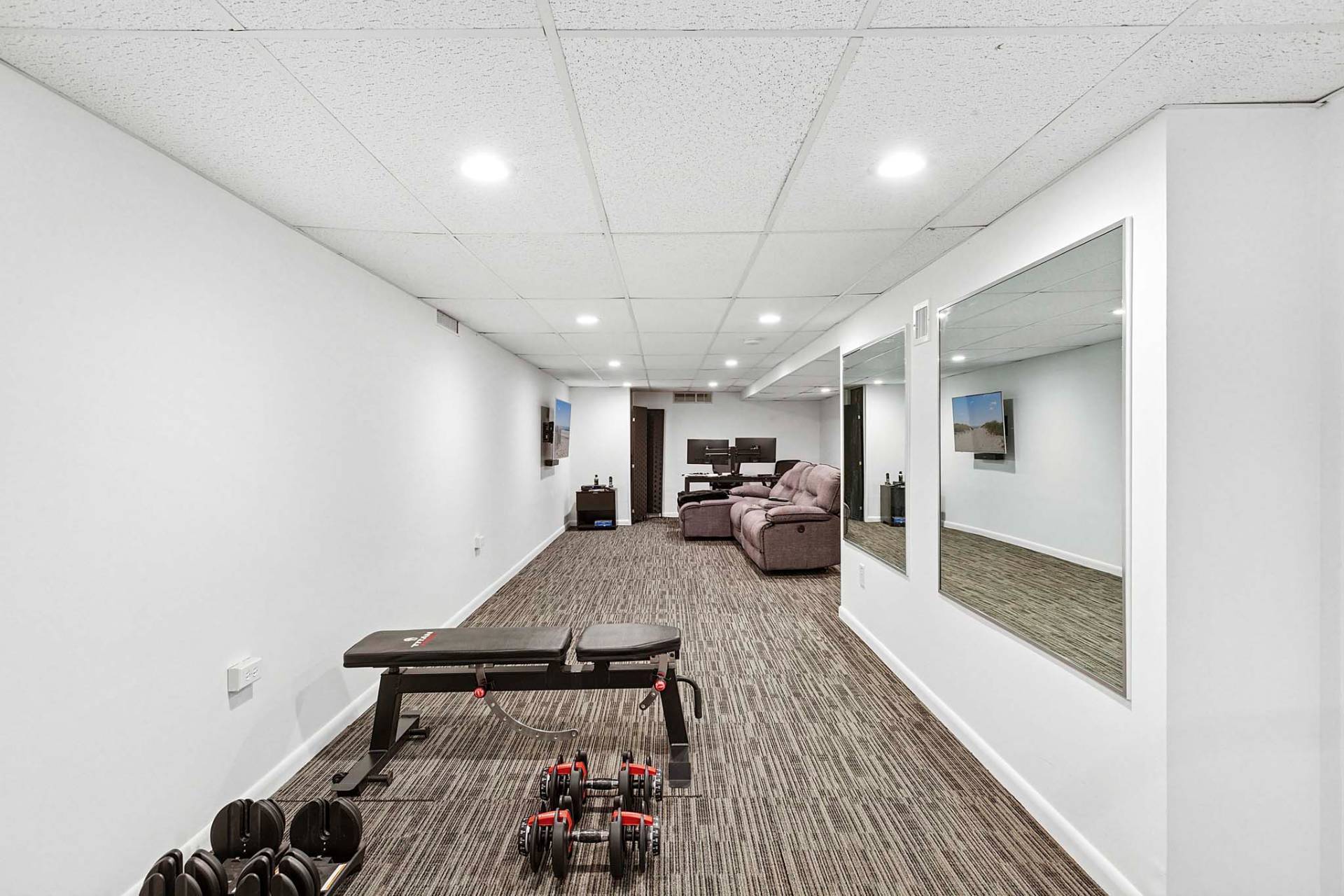 Lower Level Gym / Media Room