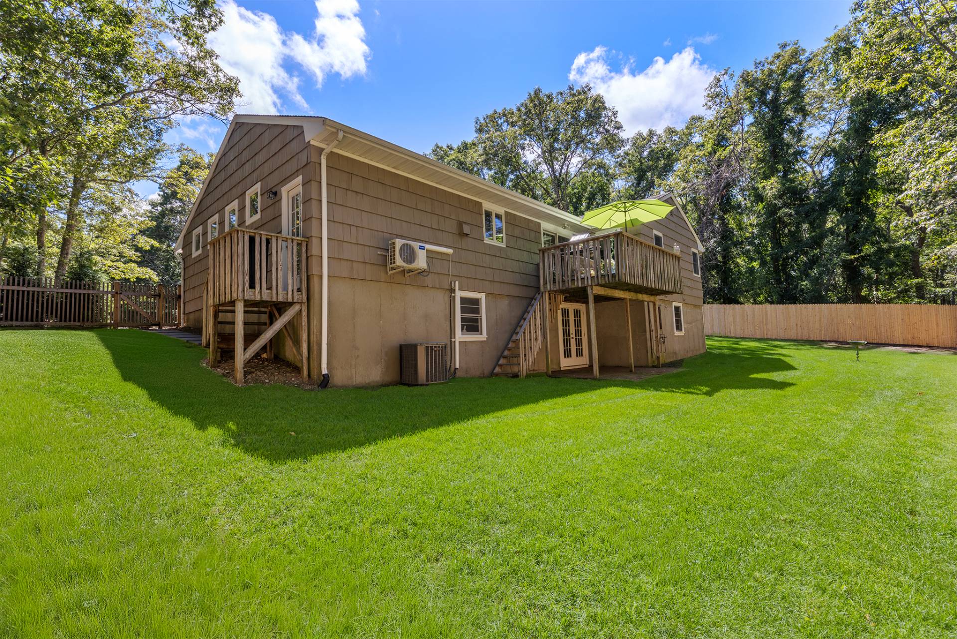 rear of home