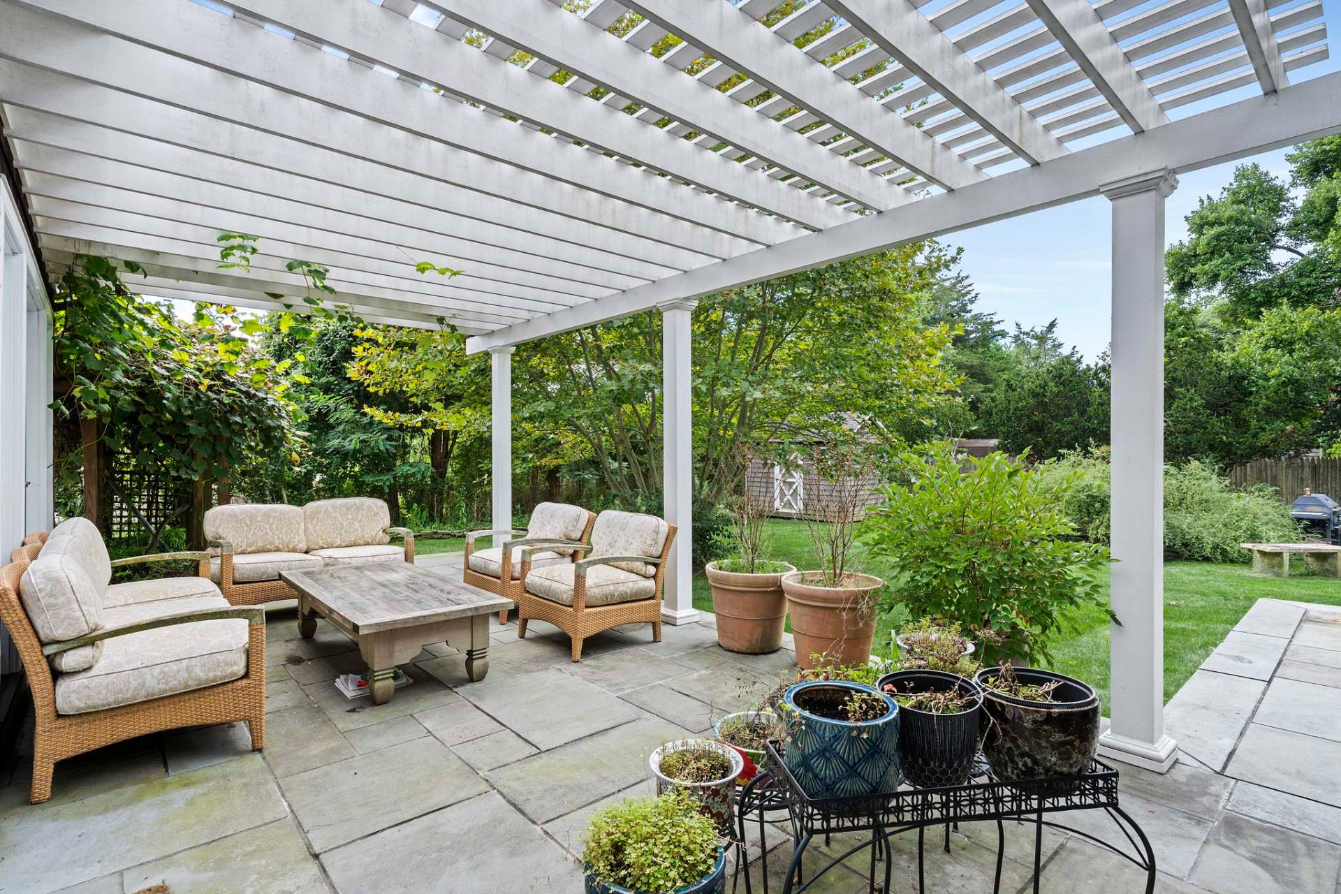 Slate Raised Patio